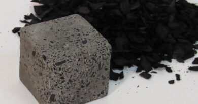 A photo of biochar-concrete